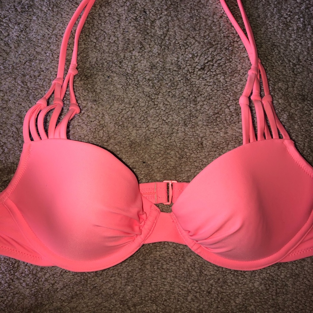 Aerie Crochet Peach Bikini Top
